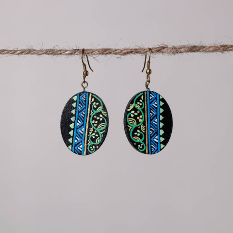 miniature handpainted earrings