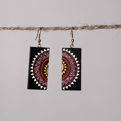 miniature handpainted earrings