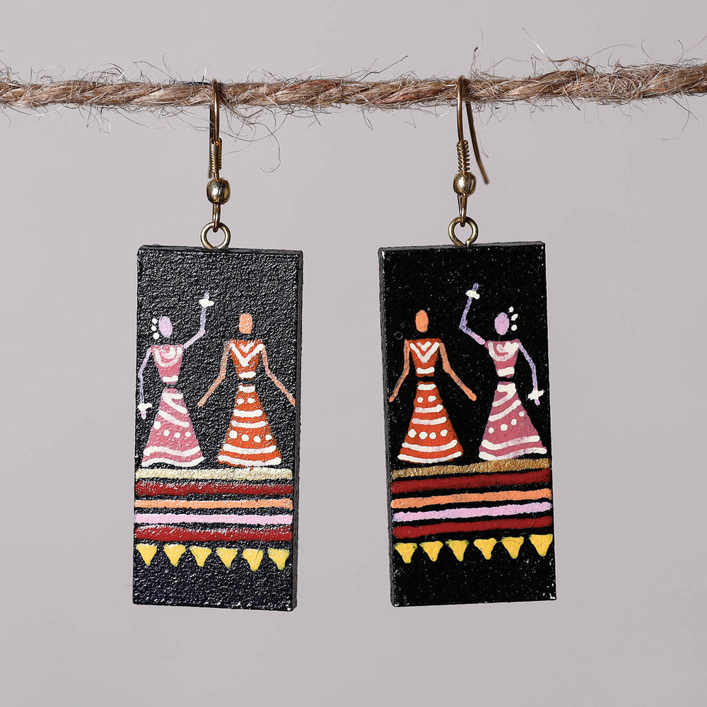 miniature handpainted earrings