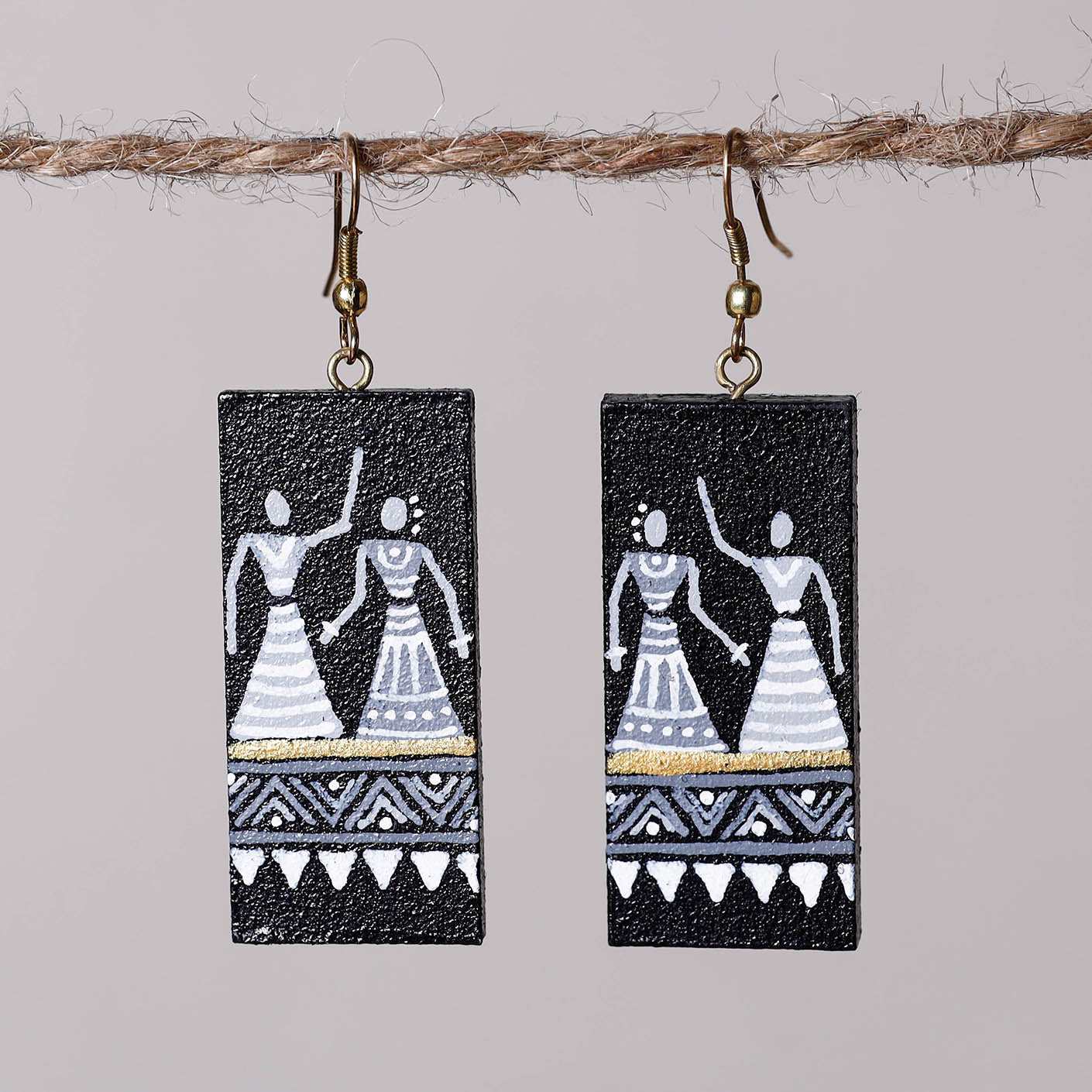 miniature handpainted earrings