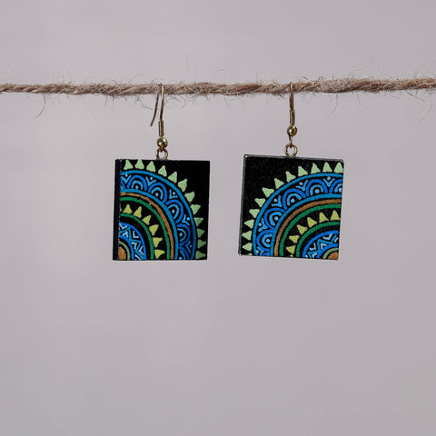 miniature handpainted earrings