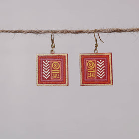  Miniature Handpainted Wooden Earrings 