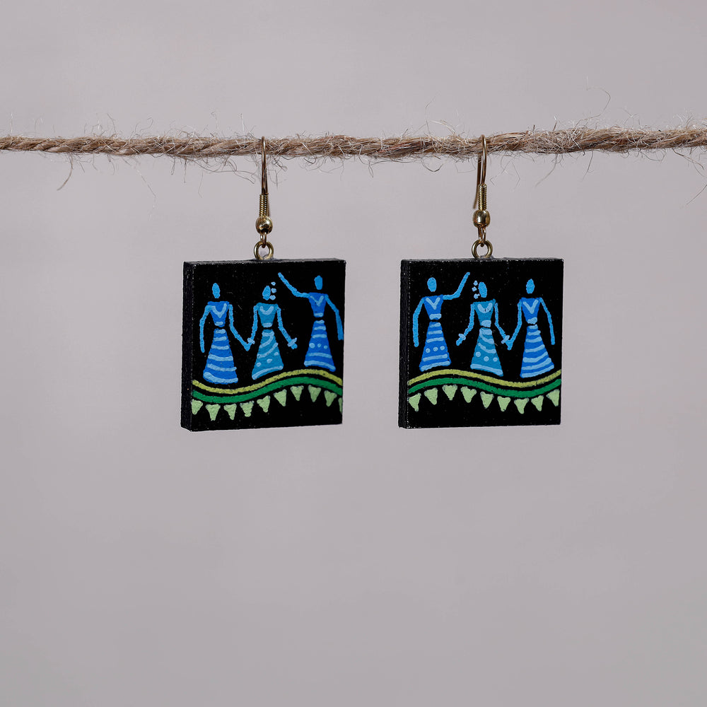 miniature handpainted earrings