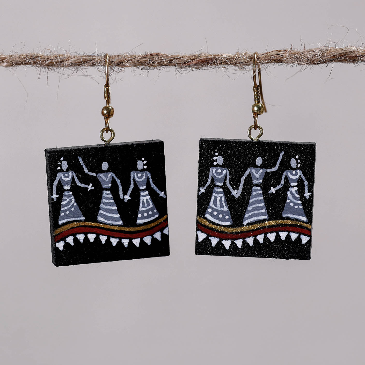 miniature handpainted earrings