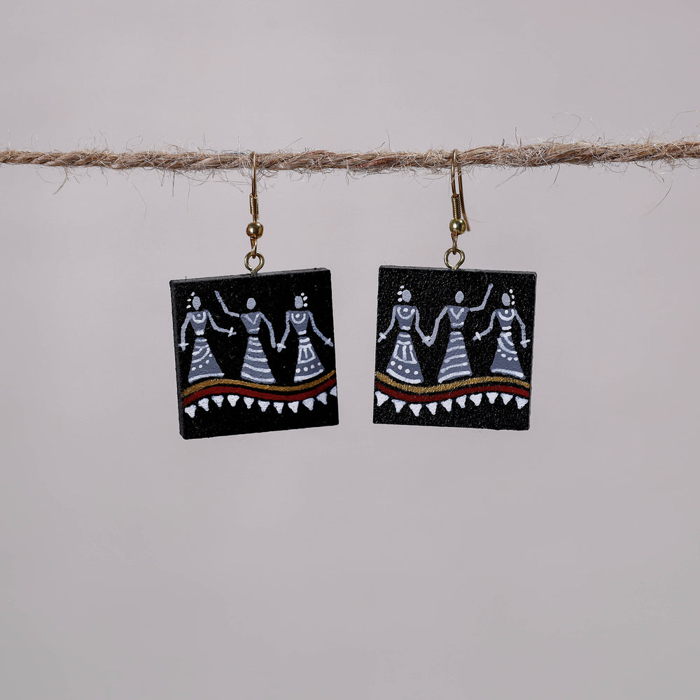 miniature handpainted earrings