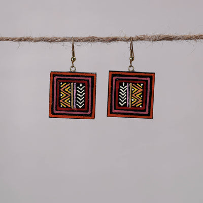 Miniature Handpainted Wooden Earrings