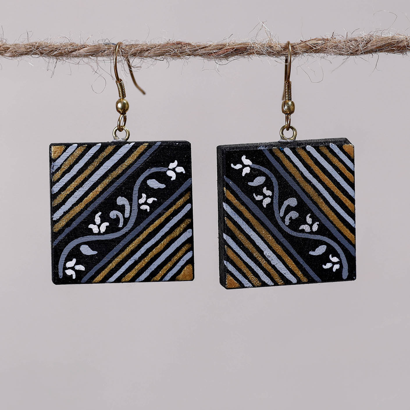 miniature handpainted earrings