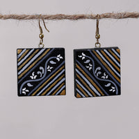 miniature handpainted earrings