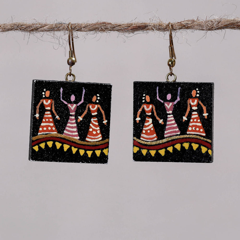 miniature handpainted earrings