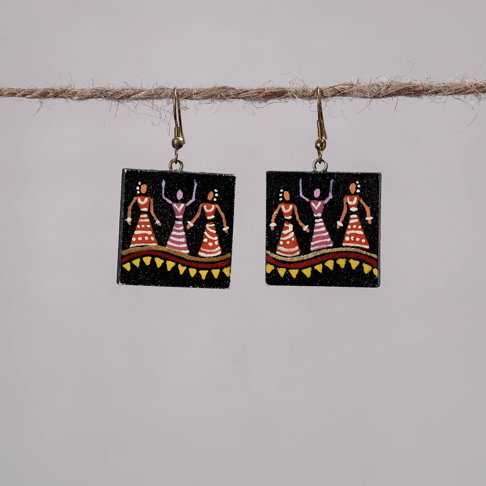 miniature handpainted earrings