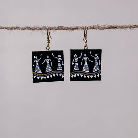 miniature handpainted earrings