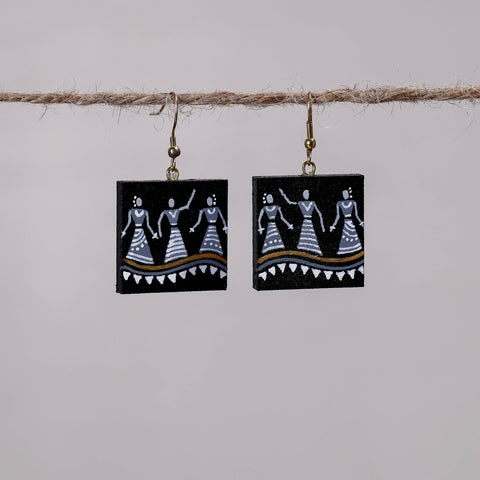 miniature handpainted earrings