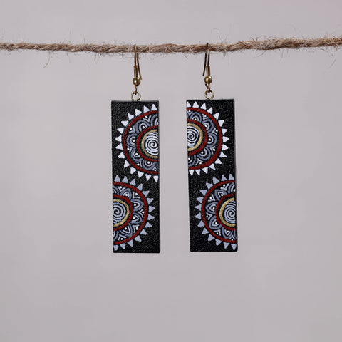 Miniature Handpainted Wooden Earrings