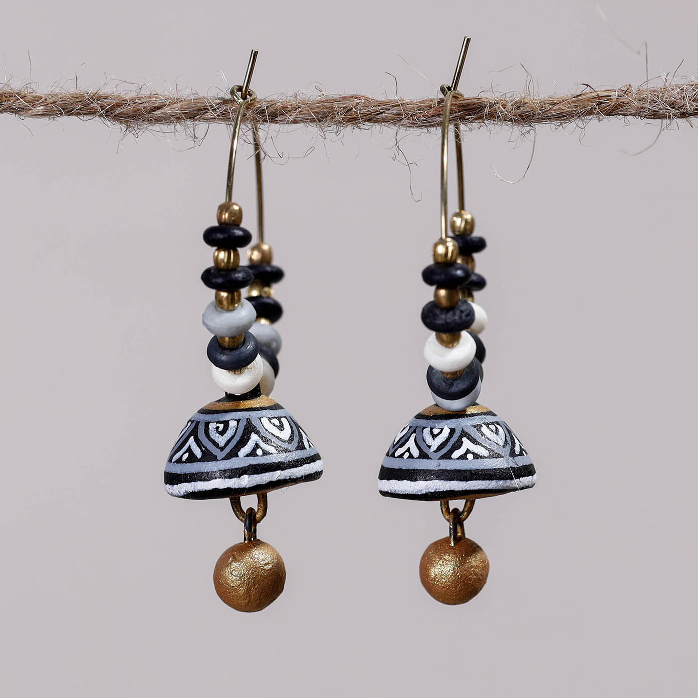 miniature handpainted earrings