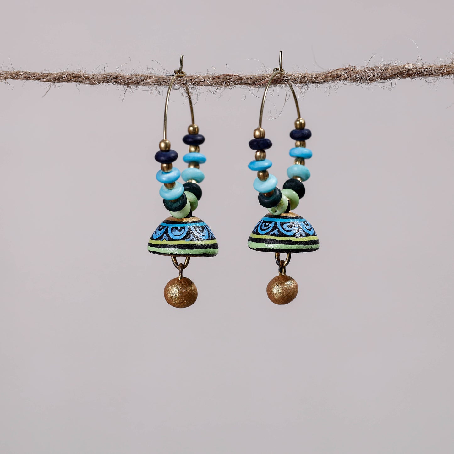 miniature handpainted earrings