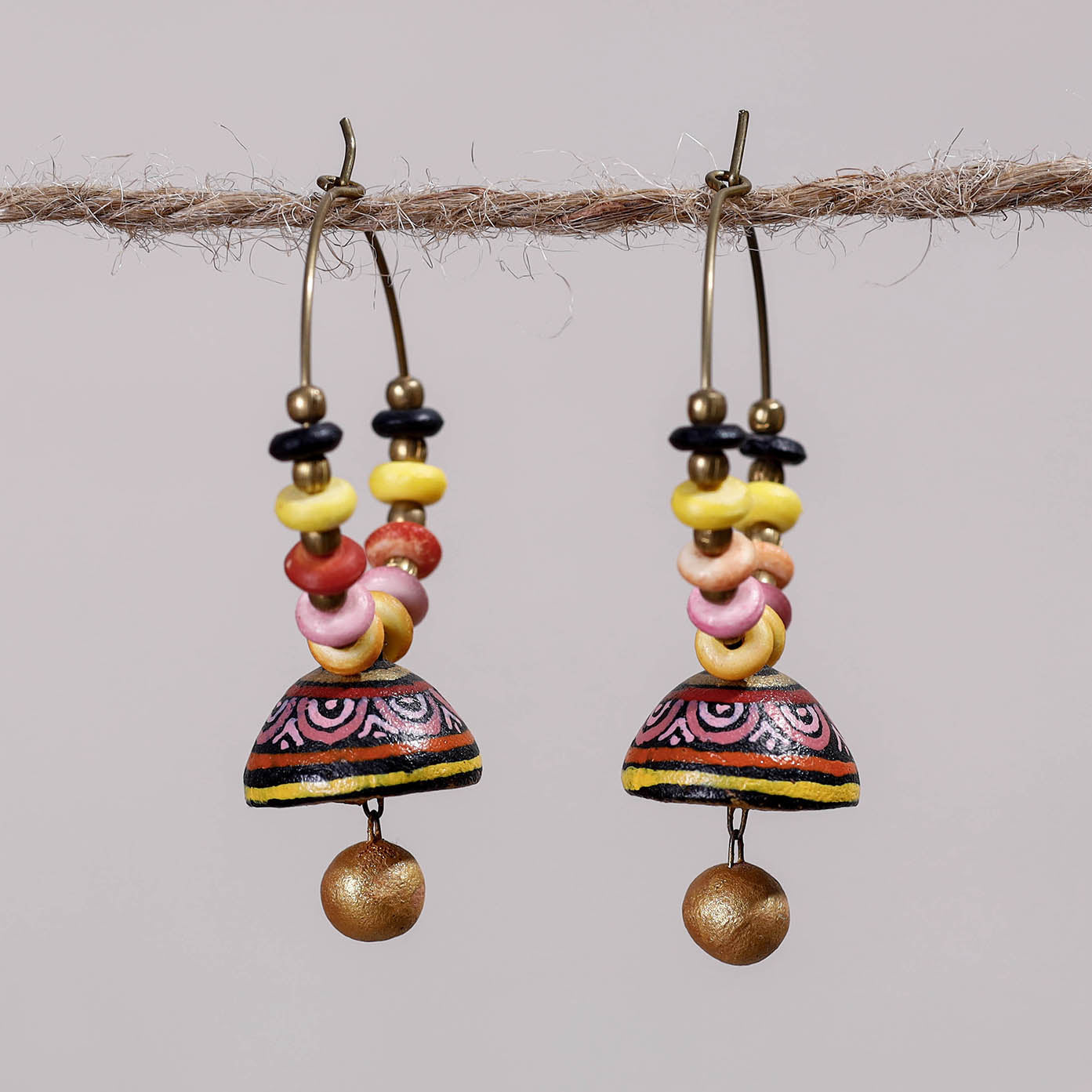 Buy Miharu Dokra Flower Bali Earrings For Women Online – Okhaistore