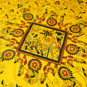 Buy Bengal Kantha Embroidered Cotton Single Bed Cover 01 Online at iTokri.com