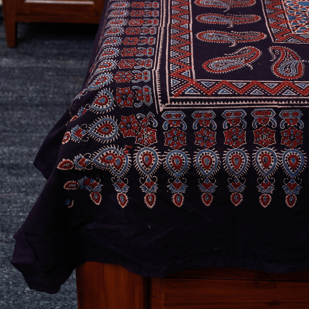 ajrakh single bed cover