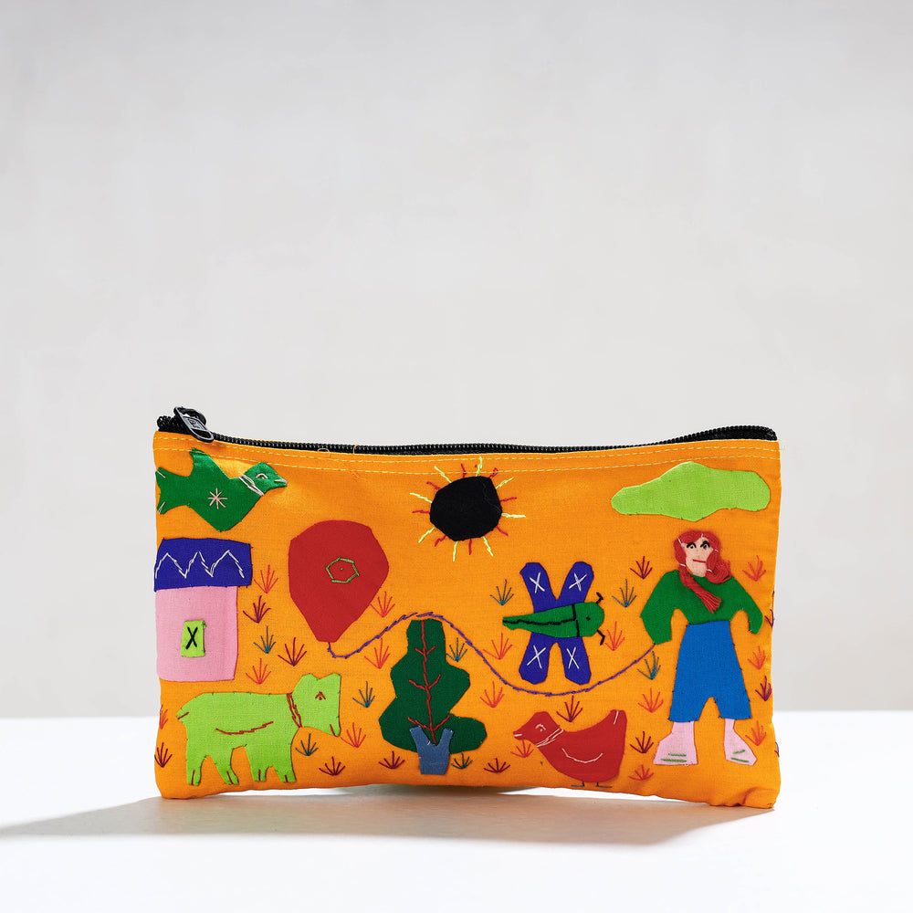 Cotton Cosmetic Pouch
