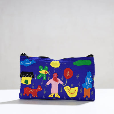 Pipli Applique Work Cotton Cosmetic Pouch