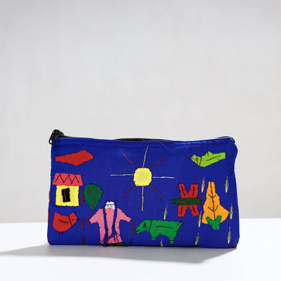 Pipli Applique Work Cotton Cosmetic Pouch