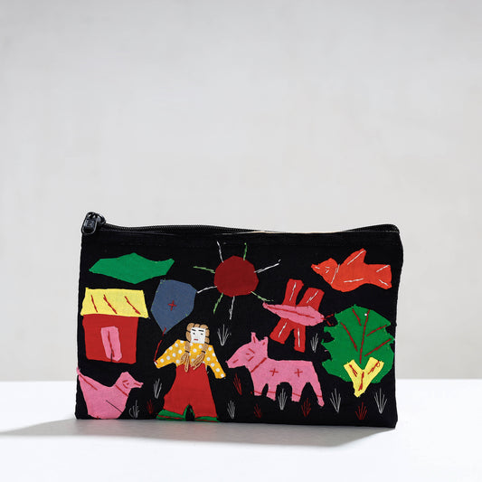 Pipli Applique Work Cotton Cosmetic Pouch
