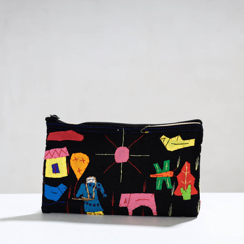  Pipli Applique Work Cotton Cosmetic Pouch 