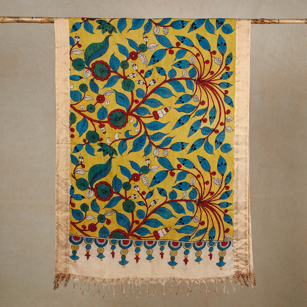 kalamkari handpainted dupatta