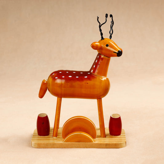 Deer - Etikoppaka Handcrafted Wooden Decor Item