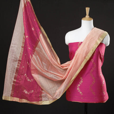 chanderi silk dress material