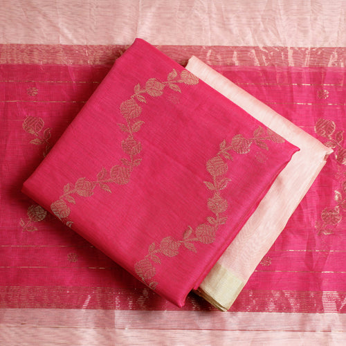 chanderi silk dress material