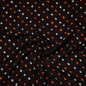  Kutch Bandhani Tie-Dye Satin Cotton Precut Fabric 
