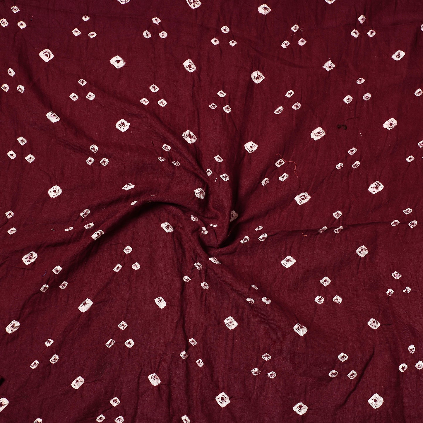Purple - Kutch Bandhani Tie-Dye Satin Cotton Precut Fabric