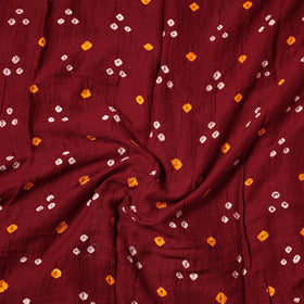  Kutch Bandhani Tie-Dye Satin Cotton Precut Fabric 