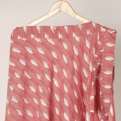 Pink - Pochampally Ikat Cotton Wrap Around Skirt