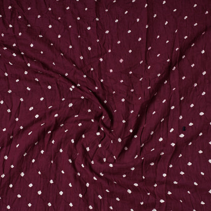 Purple - Kutch Bandhani Tie-Dye Mul Cotton Precut Fabric