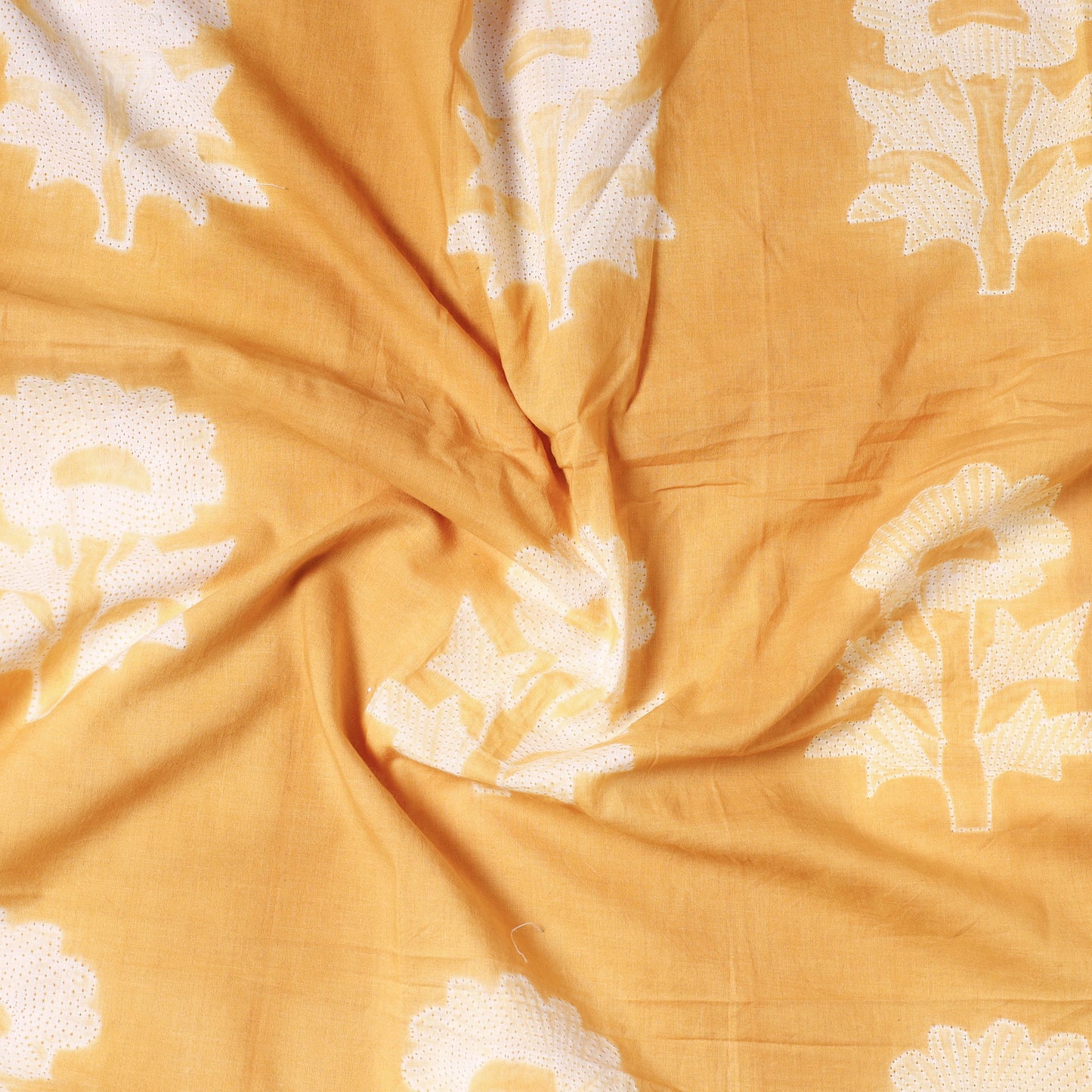 Yellow - Nui Shibori Tie-Dye Cotton Precut Fabric