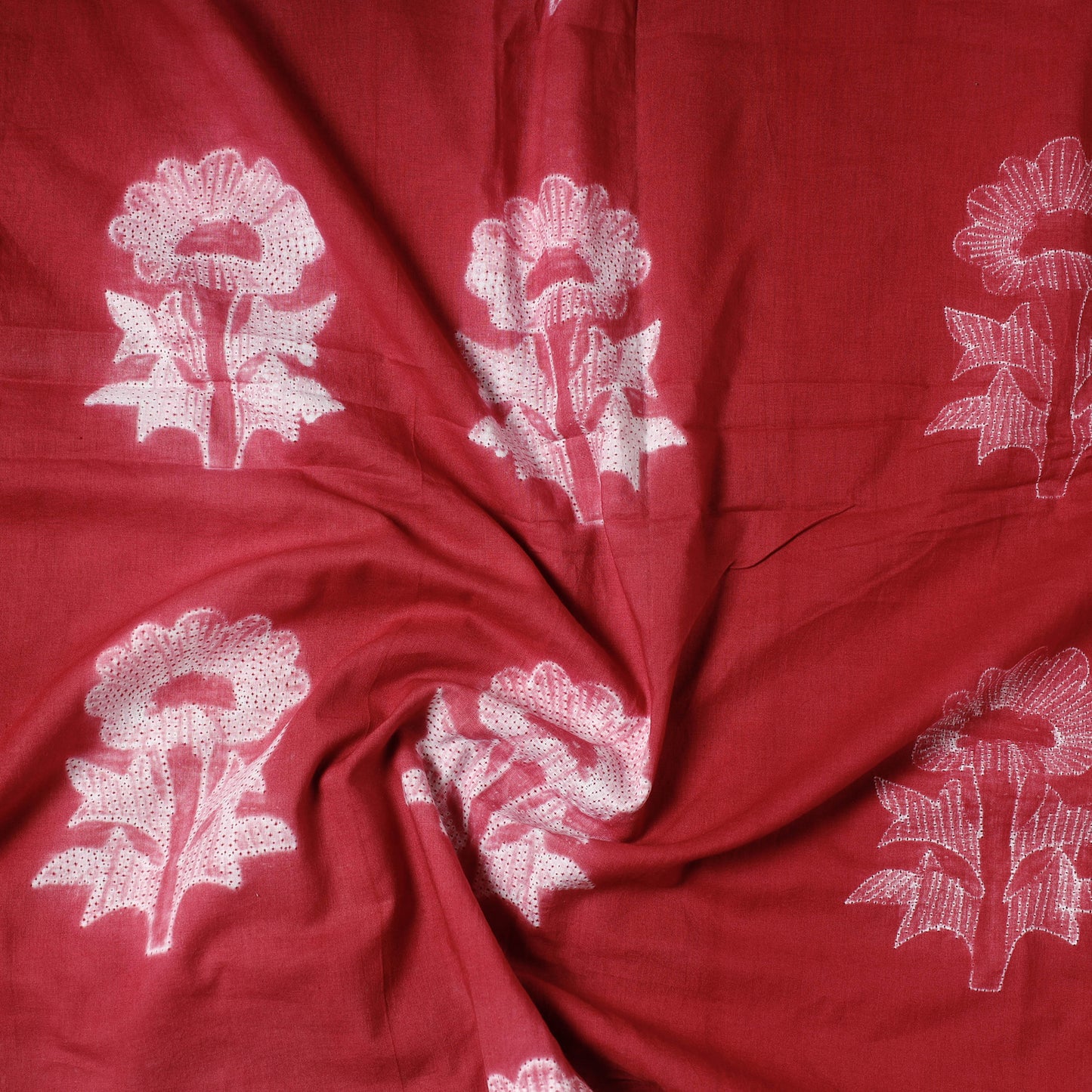 Pink - Nui Shibori Tie-Dye Cotton Precut Fabric (1.1 meter)