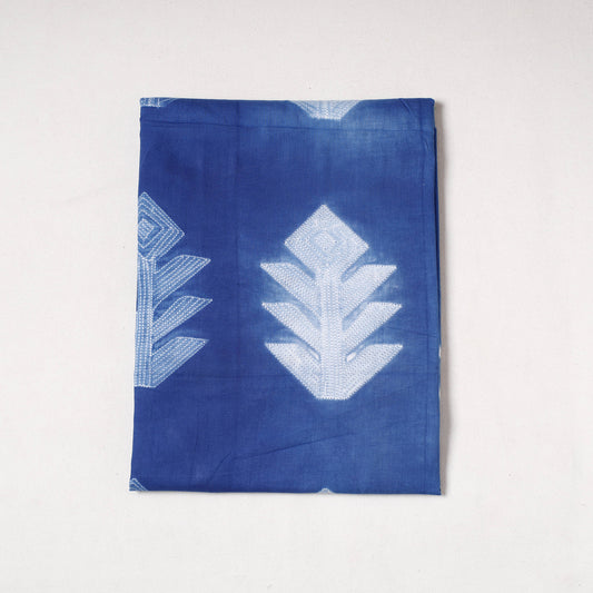 Blue - Nui Shibori Tie-Dye Cotton Precut Fabric (1.6 meter)