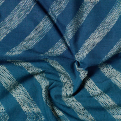 Blue - Nui Shibori Tie-Dye Cotton Precut Fabric (1 meter)