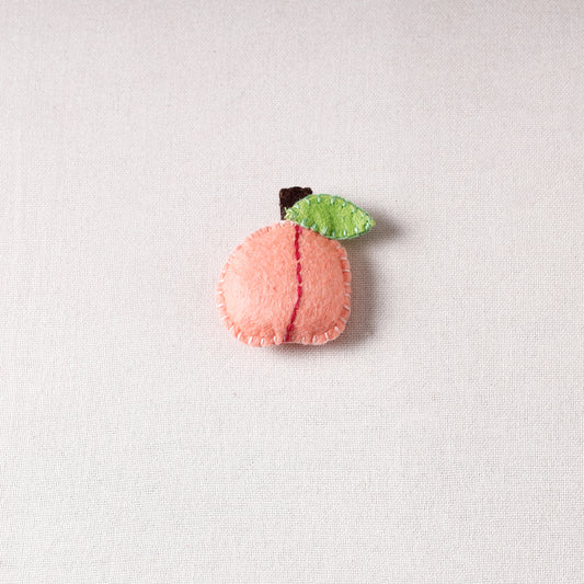 Peach - Handmade Felt Magnet