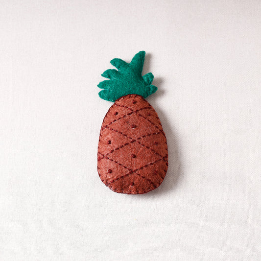 Pineapple - Handmade Felt Magnet