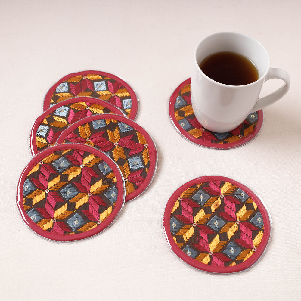 embroidery coasters