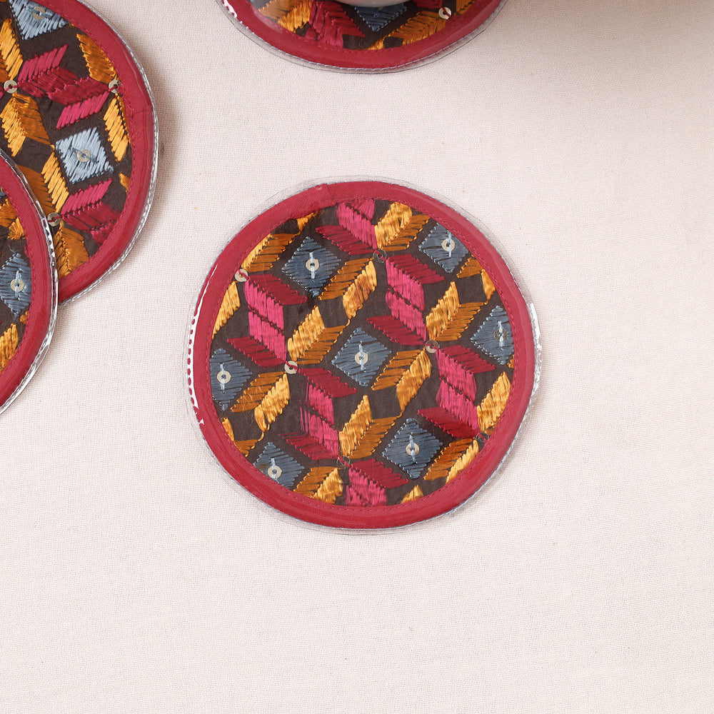 embroidery coasters