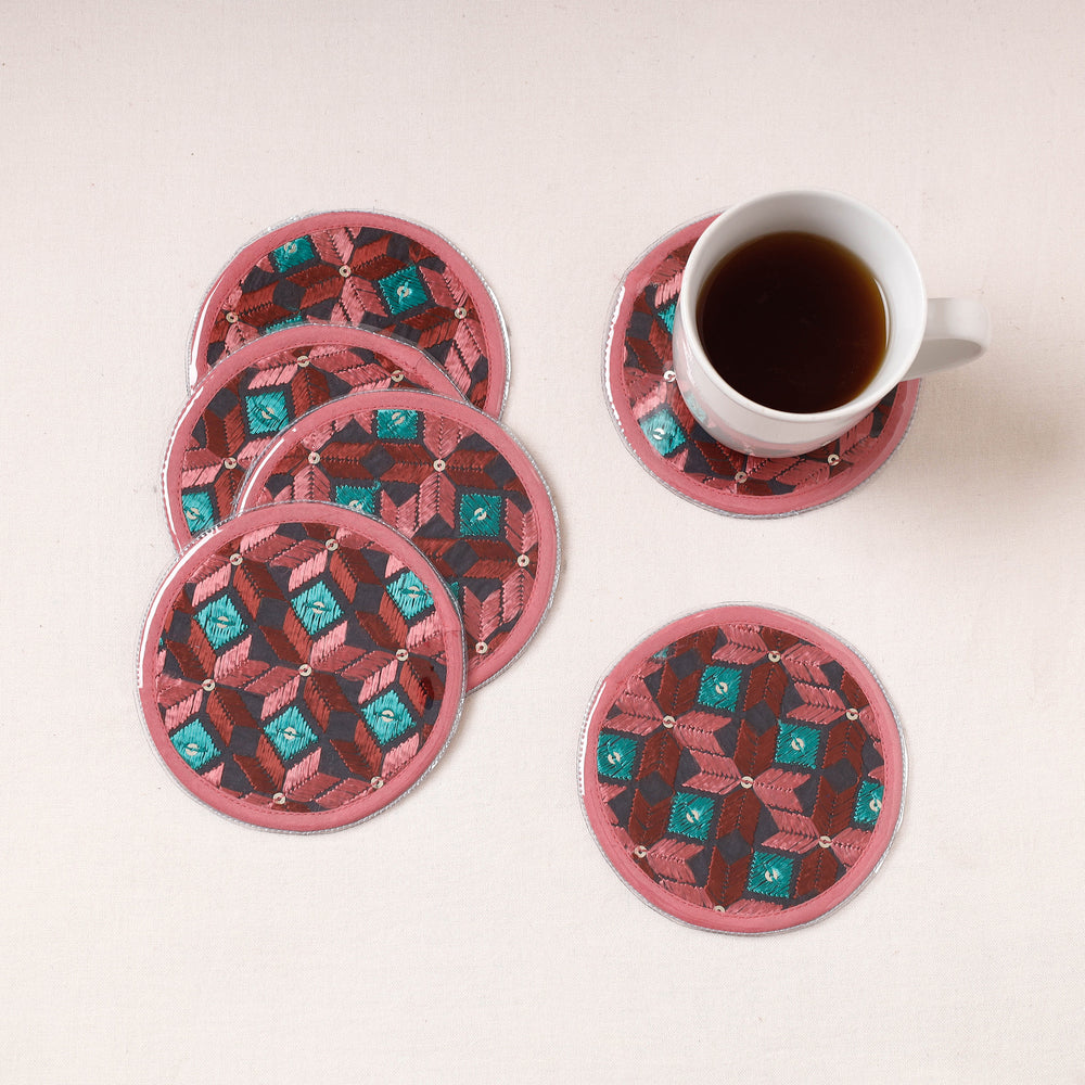 embroidery coasters