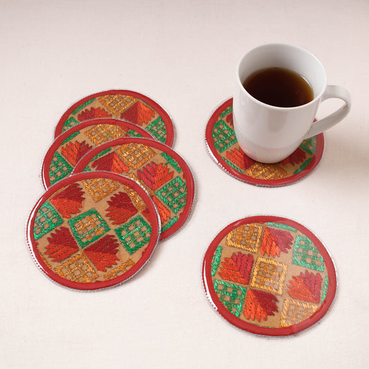 embroidery coasters