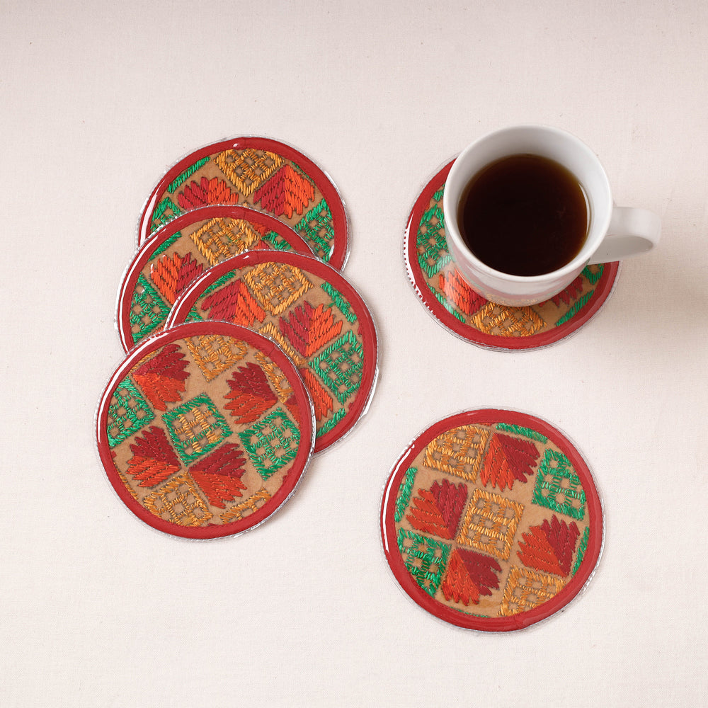 embroidery coasters