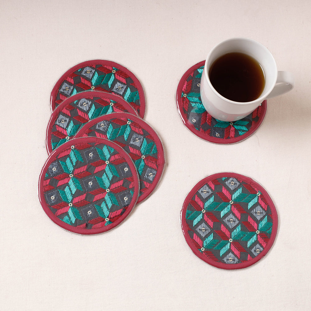 embroidery coasters