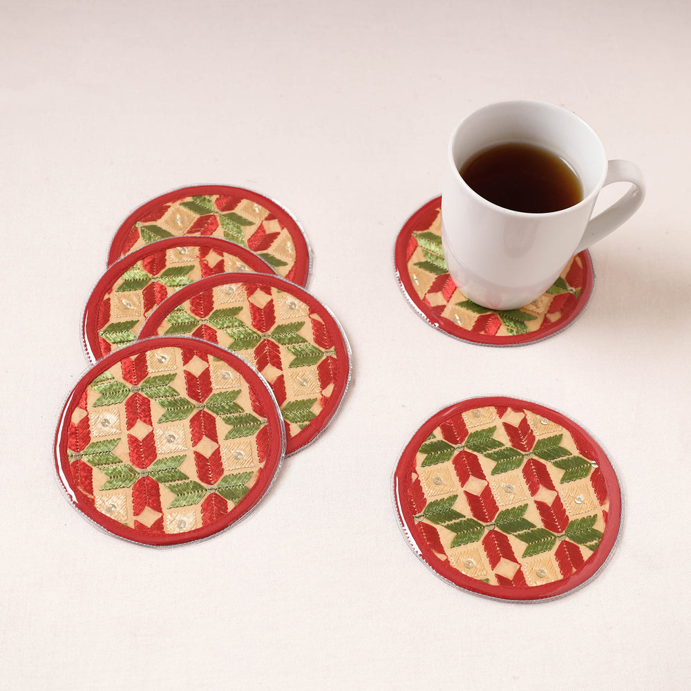 embroidery coasters