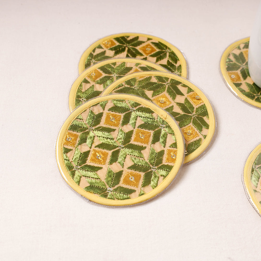 embroidery coasters